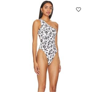 Tularosa Black and White Floral One Piece, Size: XS